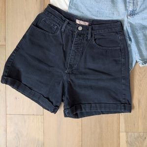 Vintage Navy/gray GUESS Jean shorts